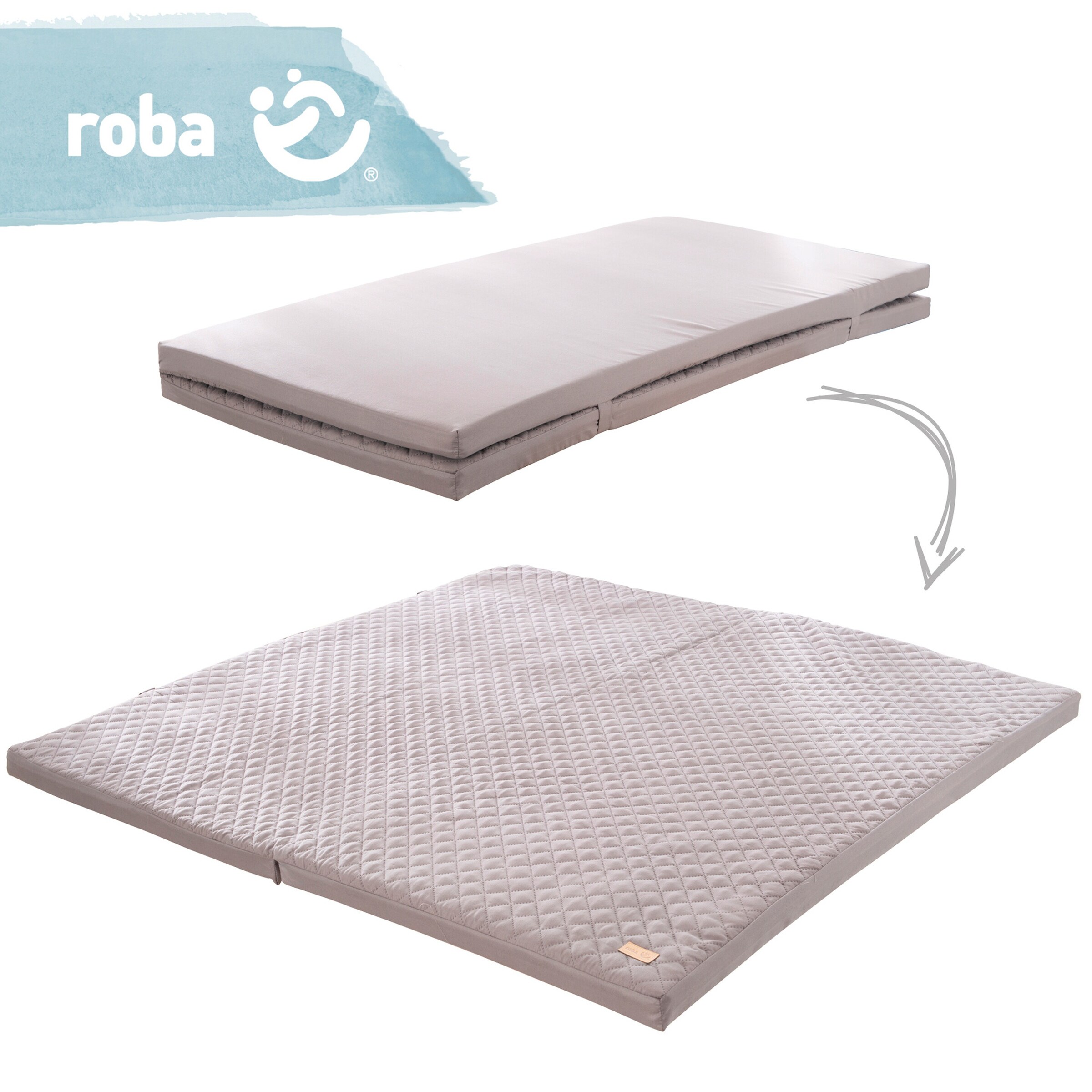 roba Spiel- und Krabbelmatratze roba Style anthrazit