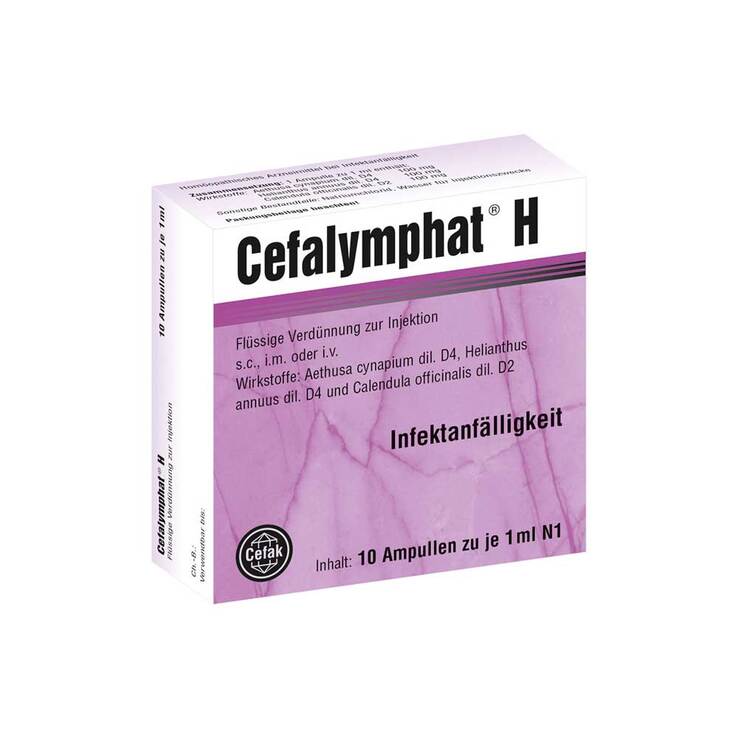 Cefalymphat H Ampullen, 10X1 ml