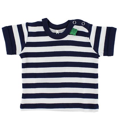 Freds WoRød T-shirt - Navy/Hvidstribet