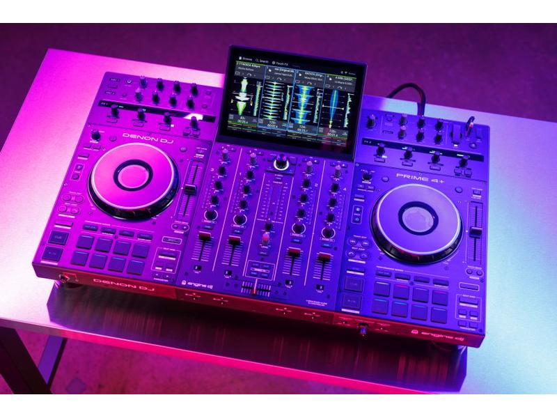 Denon DJ DJ-Controller Prime 4 4-Deck Standalone-DJ-Controller mit Stems