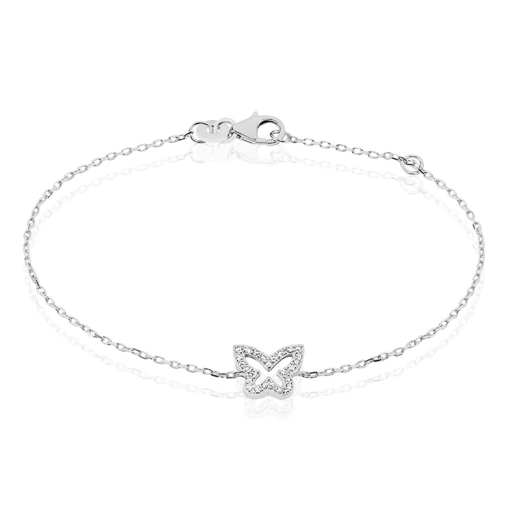 Bracelet Gladys Argent Blanc Oxyde De Zirconium