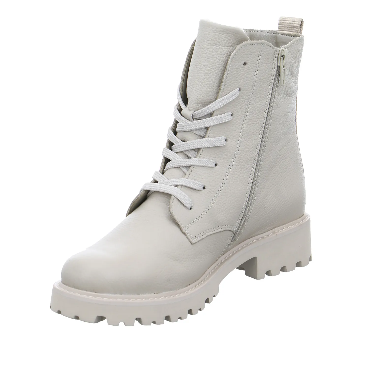 REMONTE Boot Beige Leder  mit Wechselfussbett