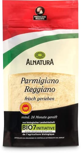 Alnatura BIO Parmigiano Reggiano frisch gerieben