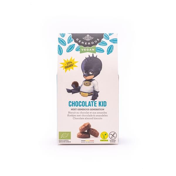 Biscoitos Chocolate Amêndoa Bio Sem Glúten - Choc Kid