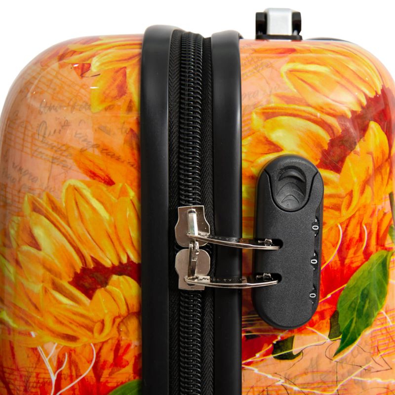 Valise cabine rigide 36820A 55 cm Tournesols