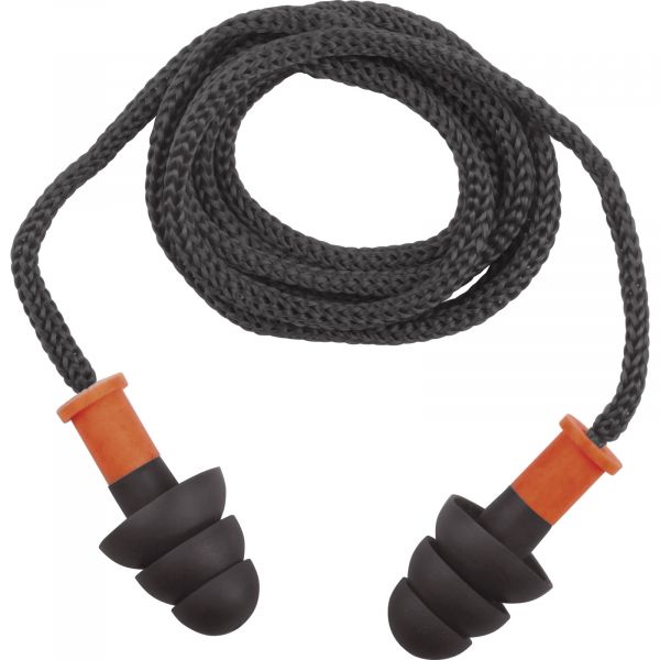 Deltaplus Saco de 50 Pares de Auriculares Reutilizáveis de Termoplástico com Cordão Cinzento sem Tamanho