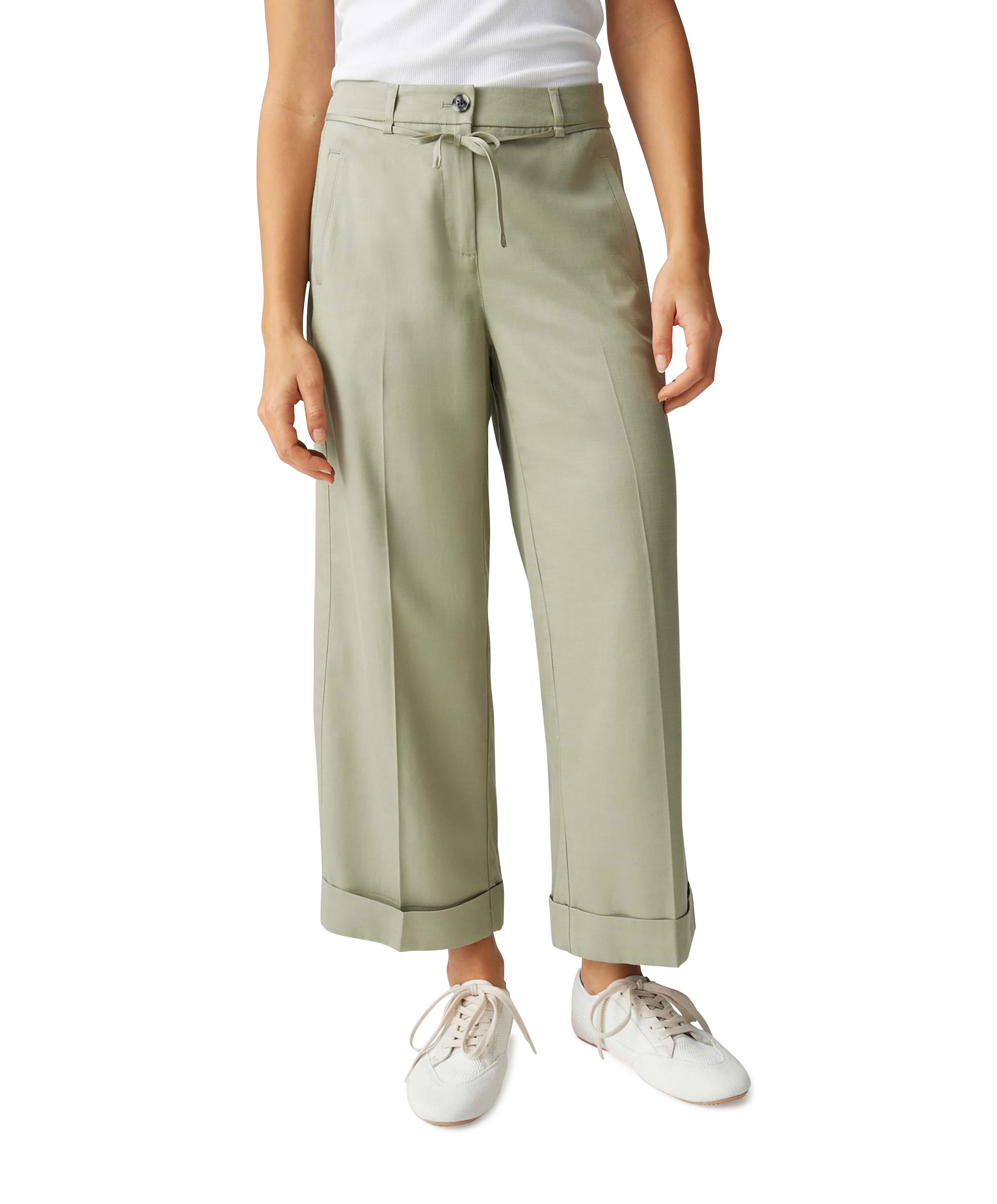 OPUS Meeri bloom dames broek groen
