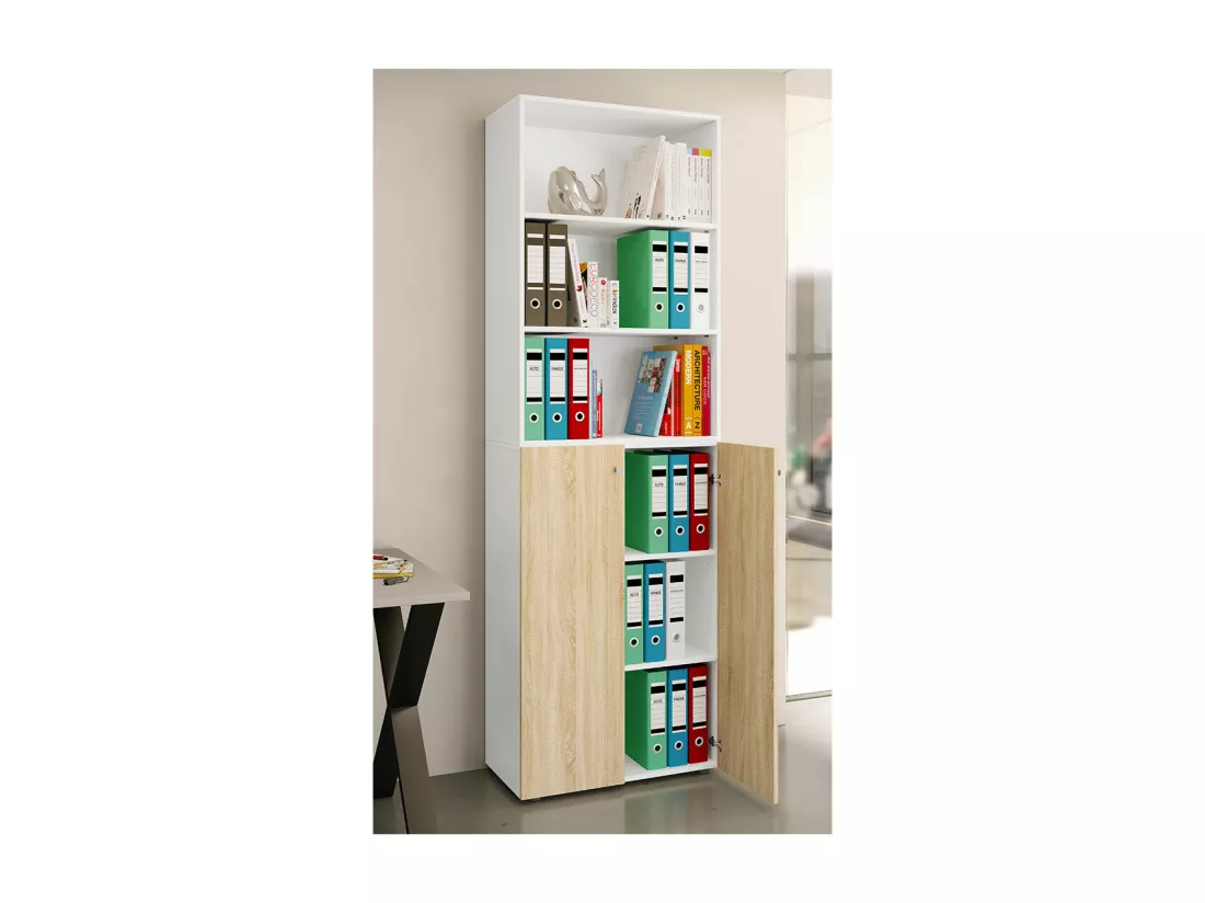 Armoire de bureau Armoire à dossiers Étagère Lona 6f