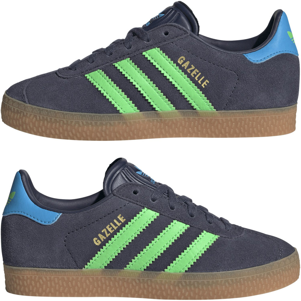 Køb adidas Originals Shadow Navy/Screaming Green/Lucid Aquamarine Gazelle C Sneakers