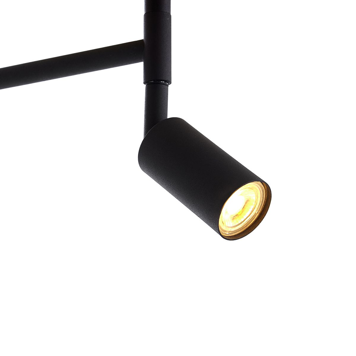 Vloerlamp zwart met zwarte kap en verstelbare leeslamp - Ladas