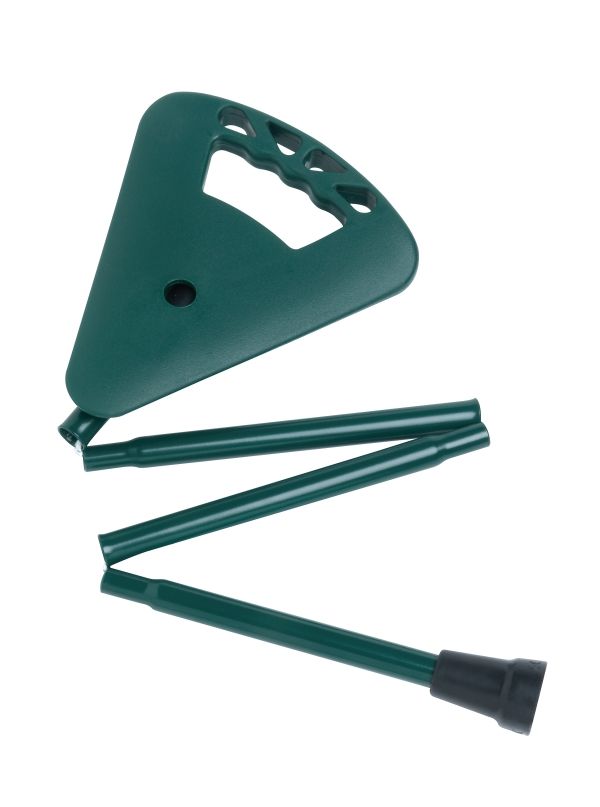 Flipstick Sitzstock extra kurz faltbar grün