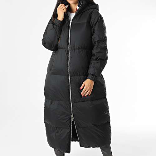Doudoune Capuche Longue Femme Modern Waisted 8918 Noir