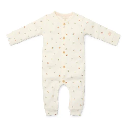 Eendelige pyjama - Wit - Forest Friends - Forest Treasures