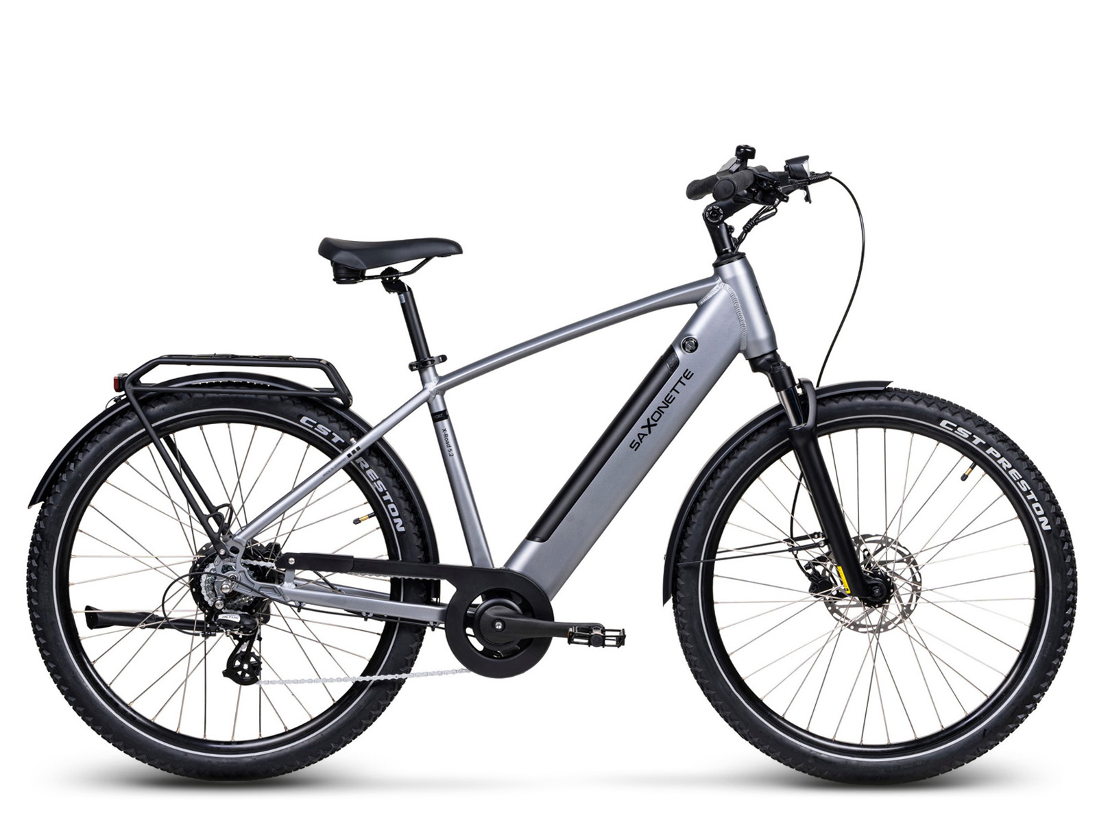 Saxonette X-ROAD 5.2 trekking 7 sp 13Ah ebike - Silver