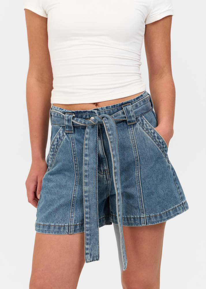 Signature short navy blauw