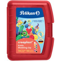 Pâte à modeler Creaplast, boîte de 14, bleu