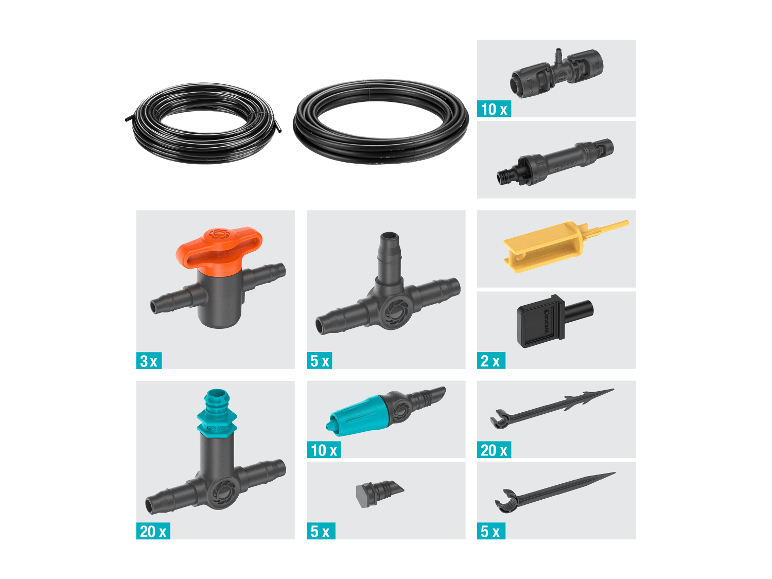 Druppelirrigatie voor de tuin Micro-Drip-System