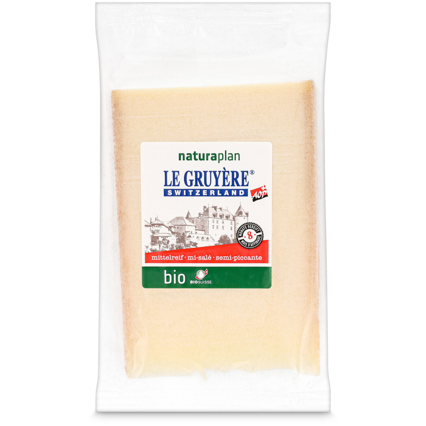 Naturaplan Bio Le Gruyère AOP mittelreif ca. 250g