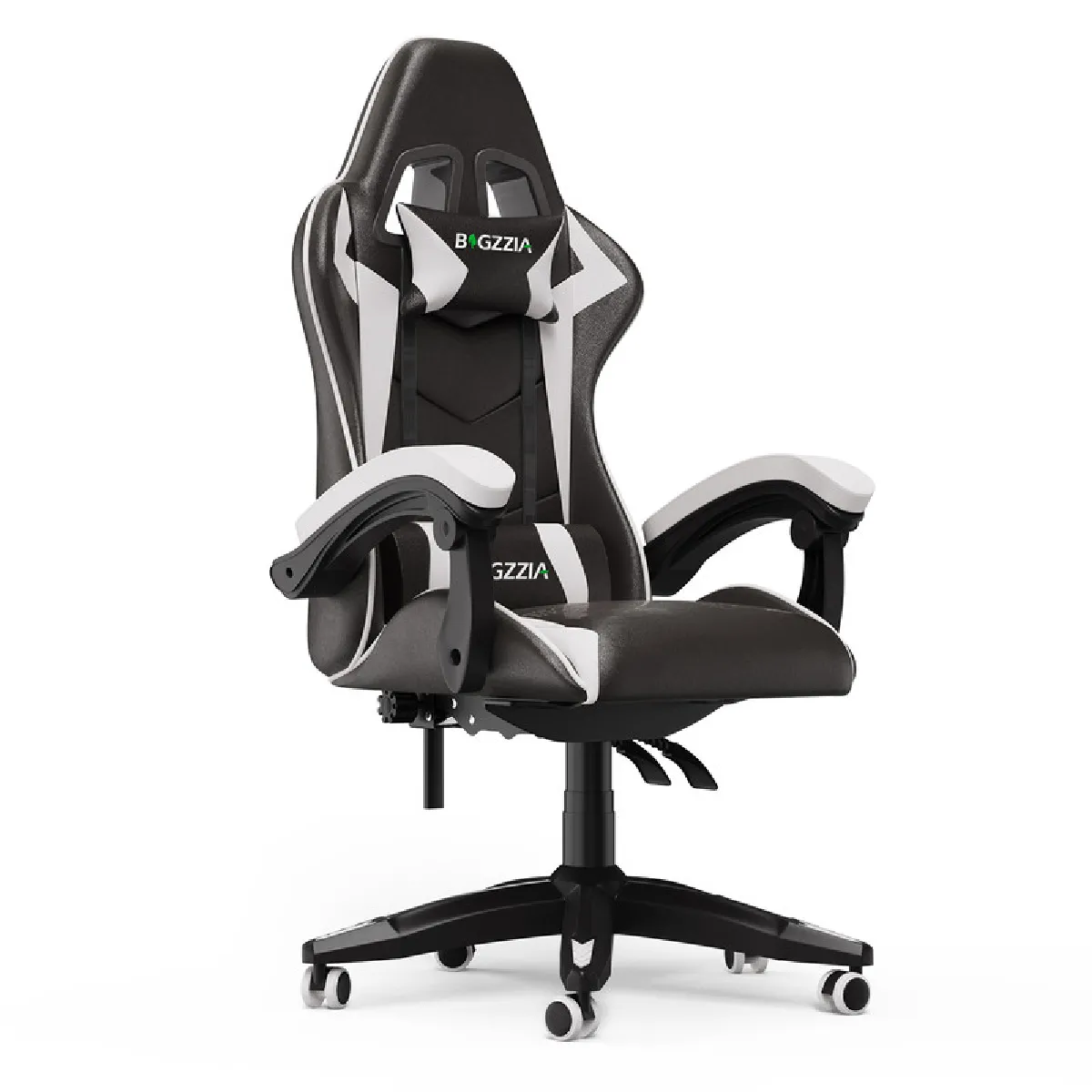 Rattantree Chaise de gaming ergonomique - Noir et Blanc