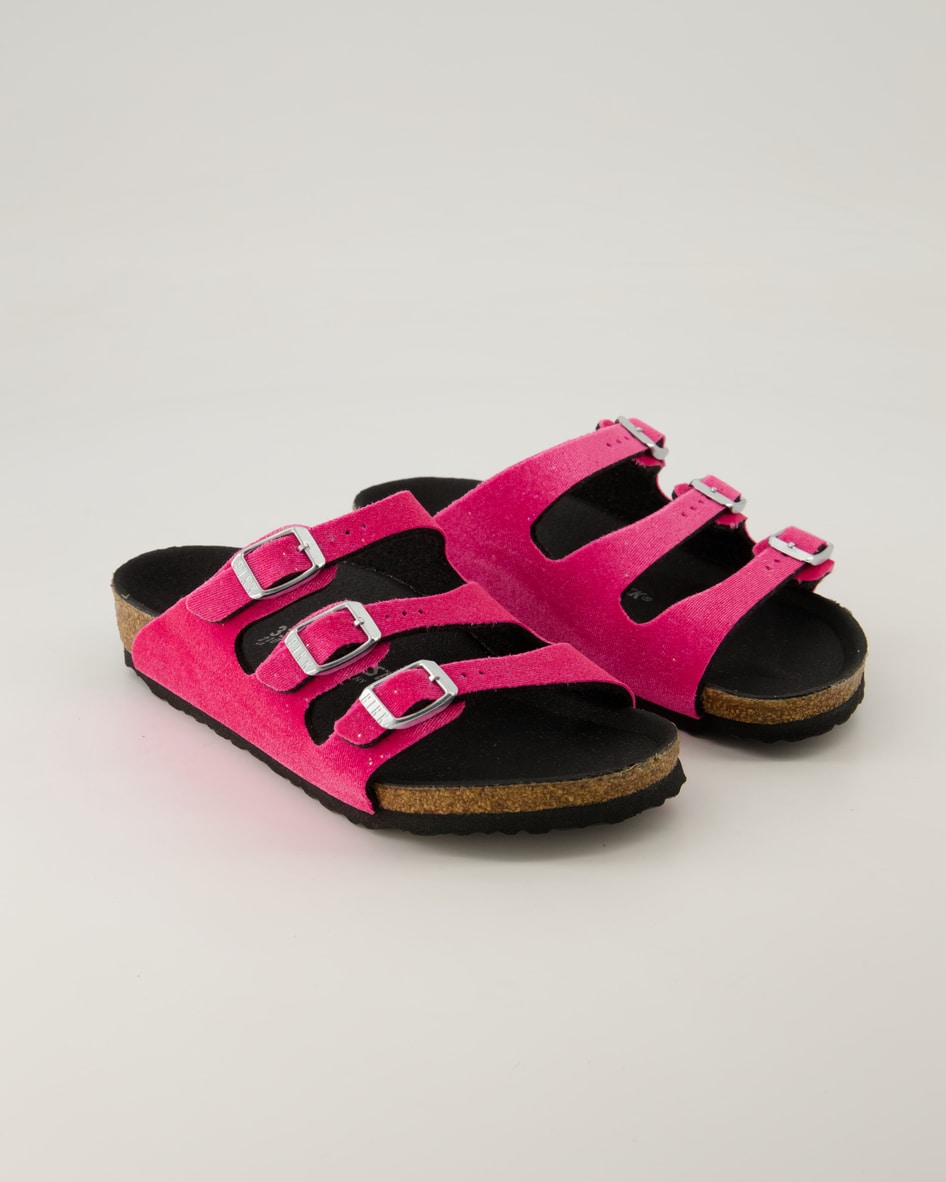 Birkenstock Florida Kids Vegan Pantoletten in Pink