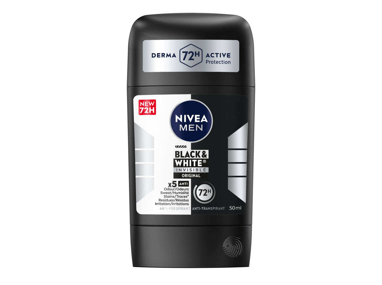DESODORIZANTE NIVEA MEN STICK BLACK&WHITE 50ML