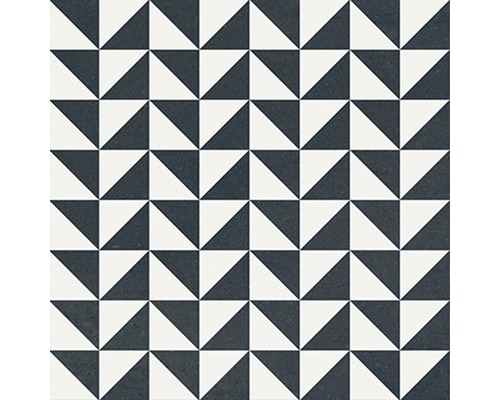 Porseleinen wand- en vloertegel Heritage taco zwart in 76 verschillende designs 16,5 x 16,5 cm