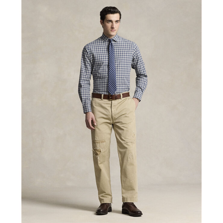 Polo Ralph Lauren 50/1 BISTRCH POPLIN-CUBDPPCS 6536 grey heather navy multi