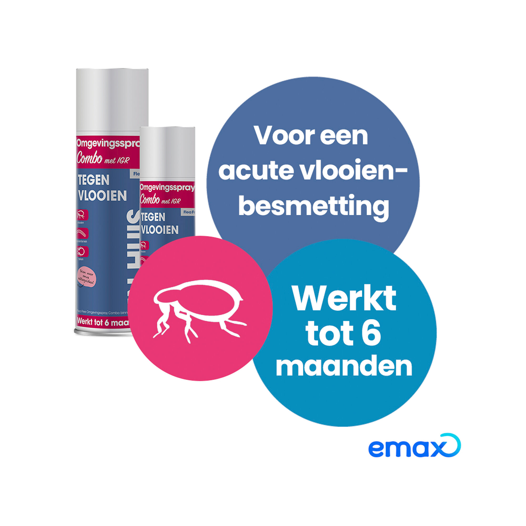 Flea Free Omgevingsspray Combo met IGR
