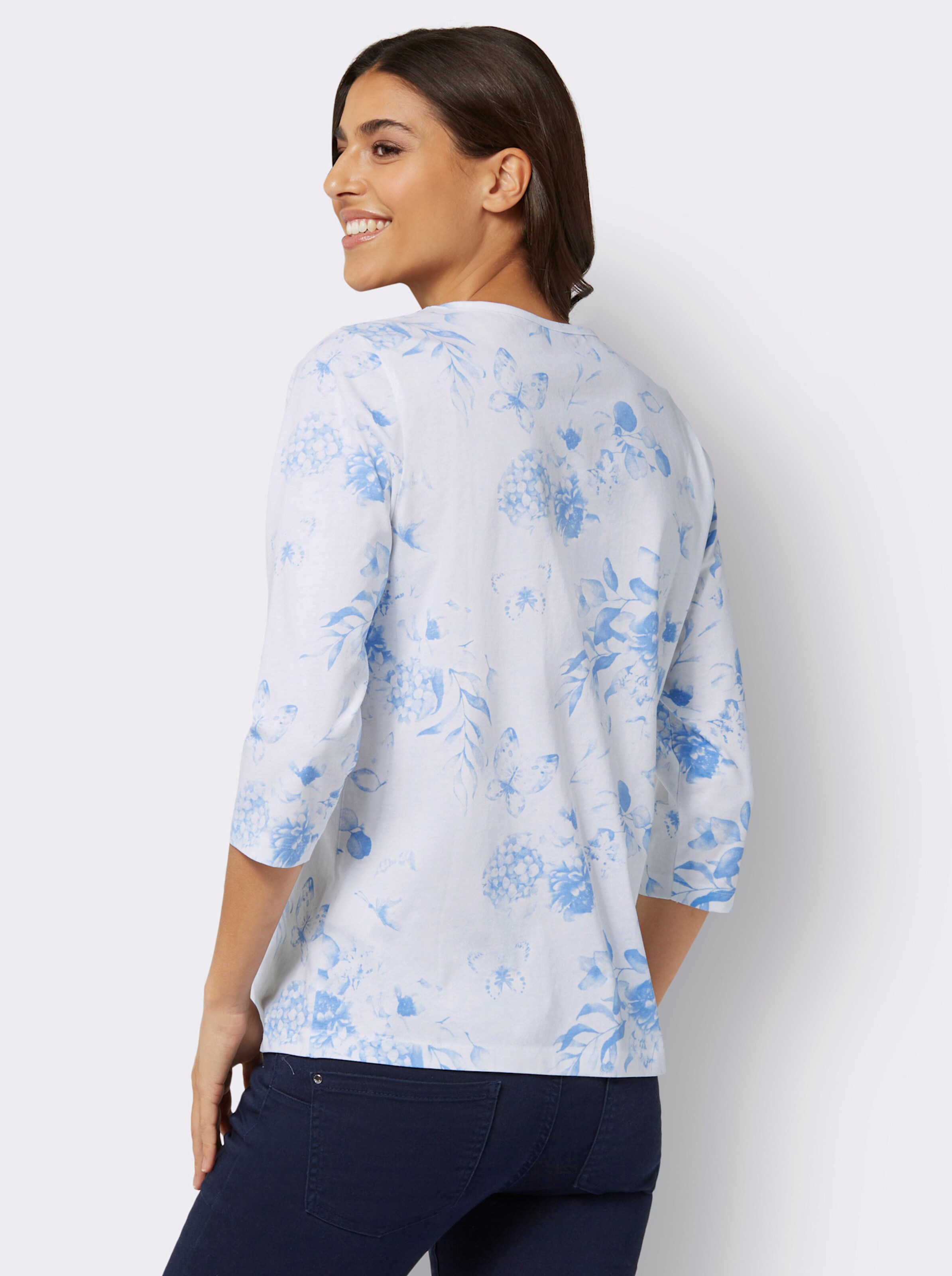 34-Arm-Shirt im Landhaus-Stil