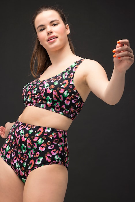 Bikini-Slip, HighWaist, Color-Leo