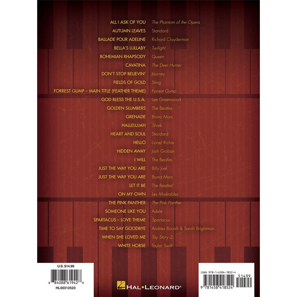 Hal Leonard Favorite Pop Piano Solos songboek