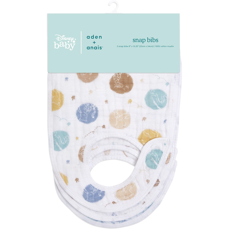 aden + anais™ Baumwoll-Musselin Lätzchen Winnie the Pooh 3er-Pack