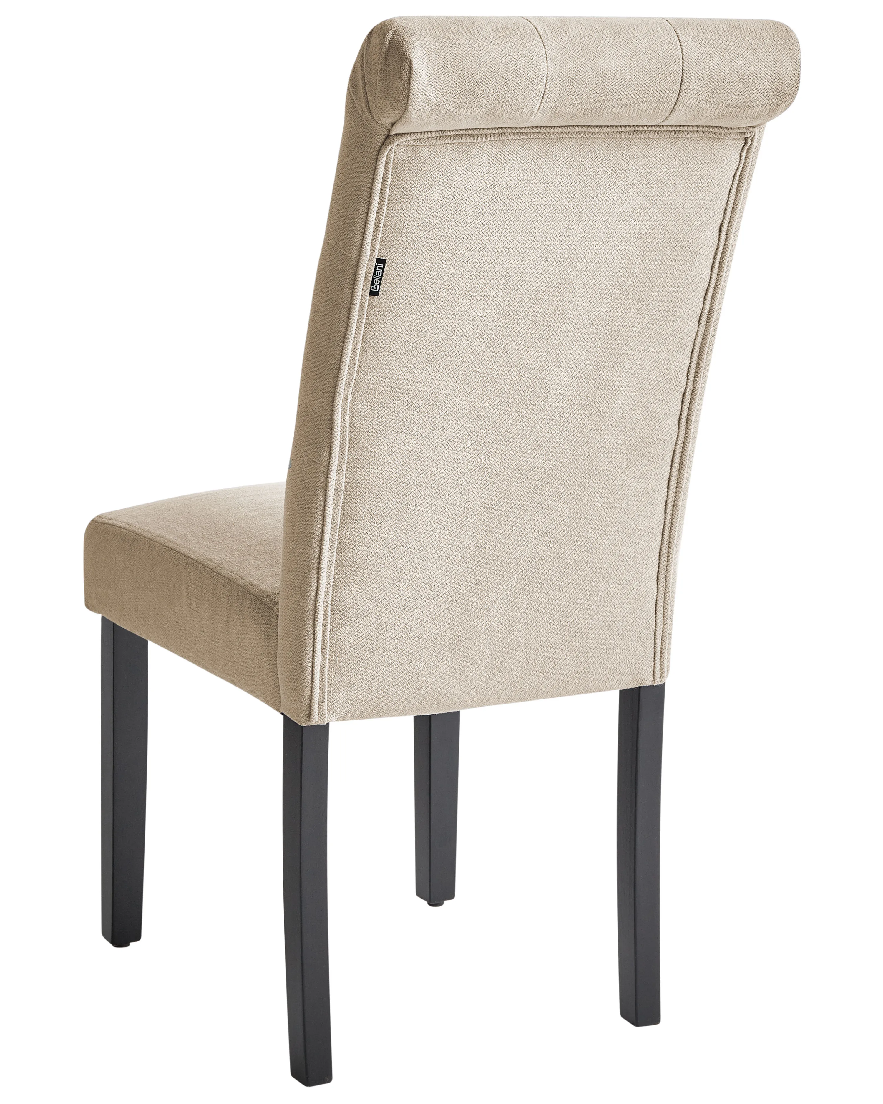 Set van 2 eetkamerstoelen VELVA Stof Zandbeige
