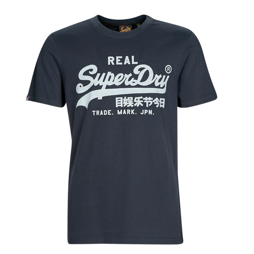 Superdry - VINTAGE VL NOOS TEE - Marine