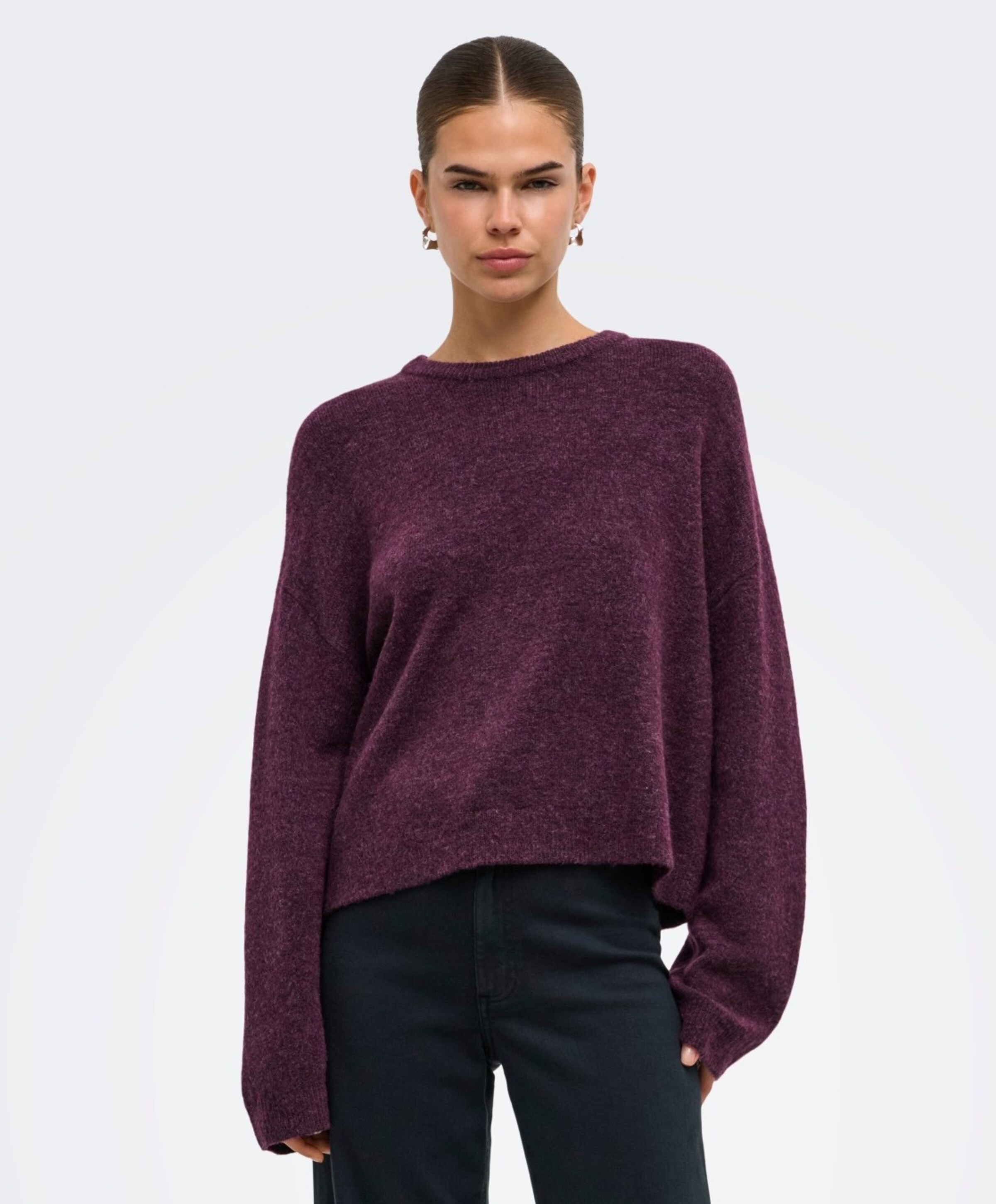 Only Dames trui bordeaux