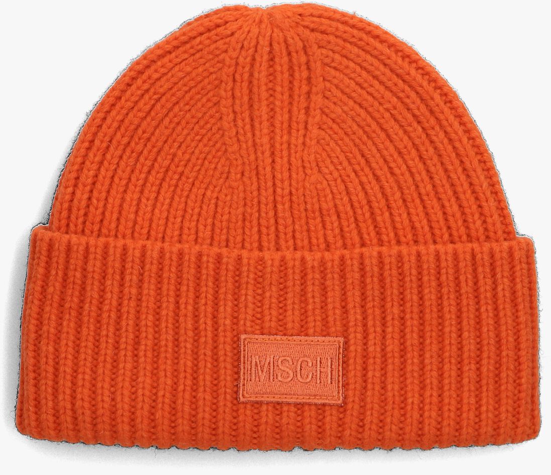 MSCH COPENHAGEN oranje msch copenhagen muts mschkara badge low beanie