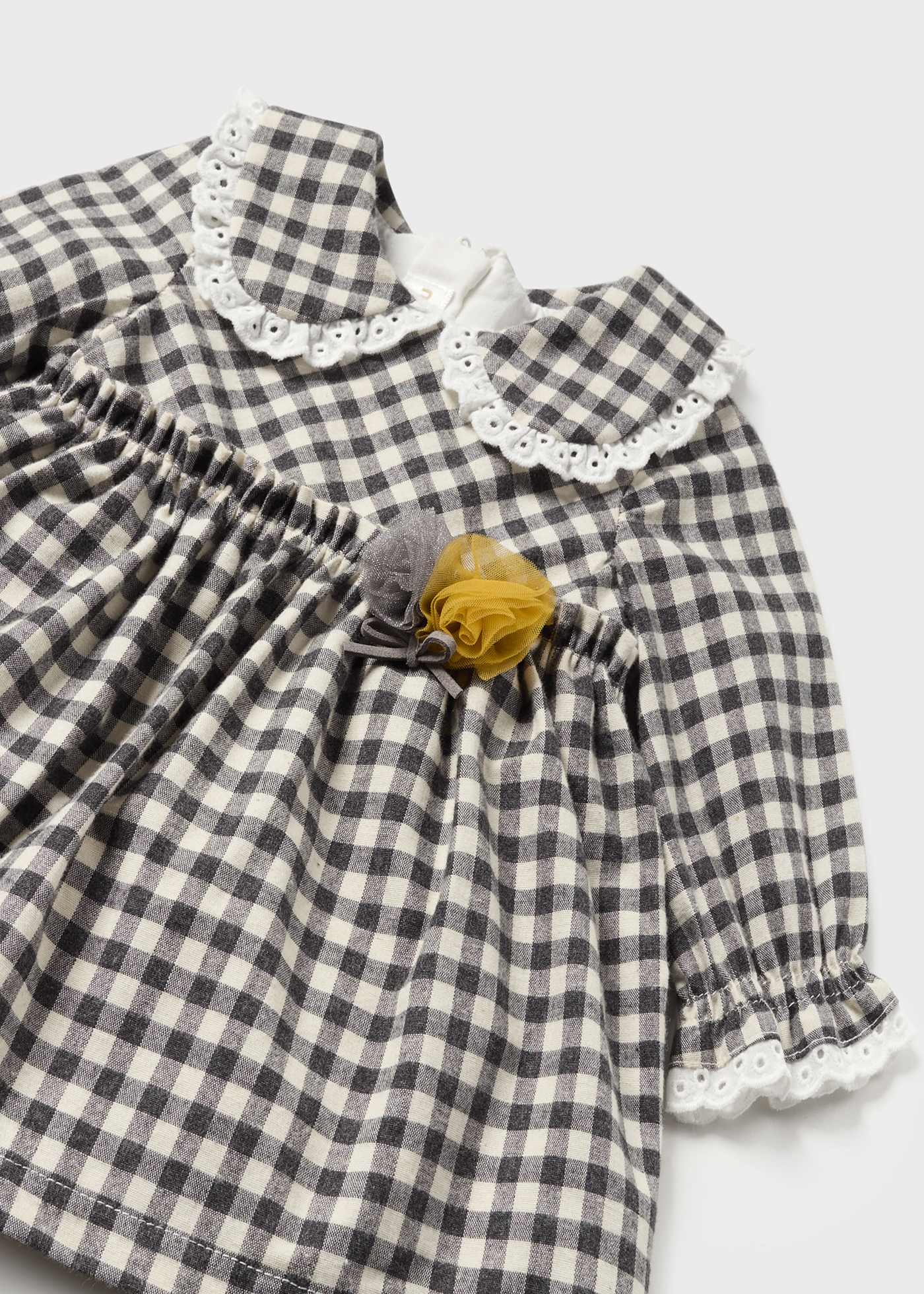 Vestido Better Cotton para recém-nascido com capa para fralda