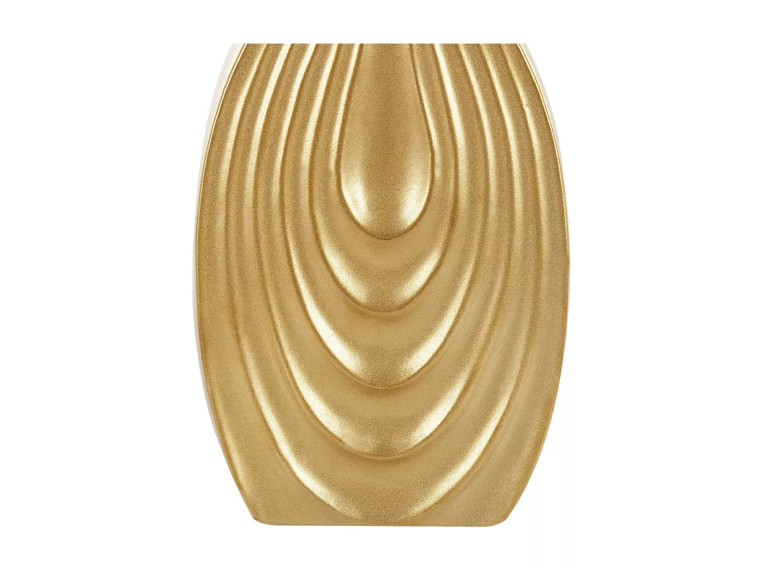 Vase décoratif THAPSUS Céramique 39 cm Doré