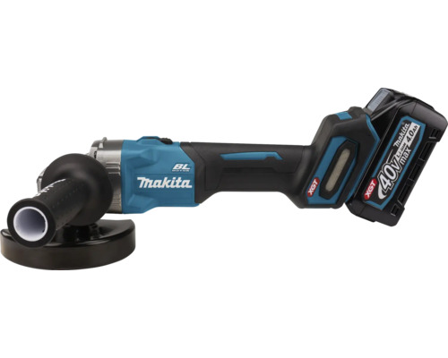 Makita XGT® GA008GM201 40V accu haakse slijper, inclusief 2 accu's (4,0 Ah), lader en MAKPAC maat 4