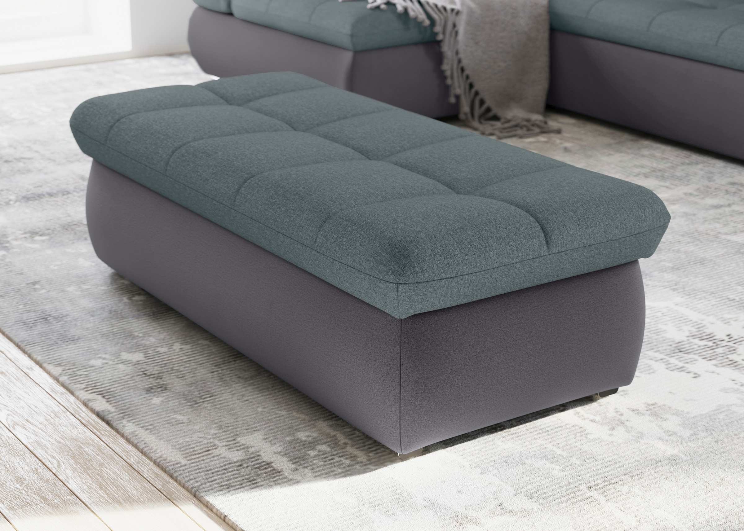 DOMO collection Polsterhocker »Moric« inklusive Stauraum