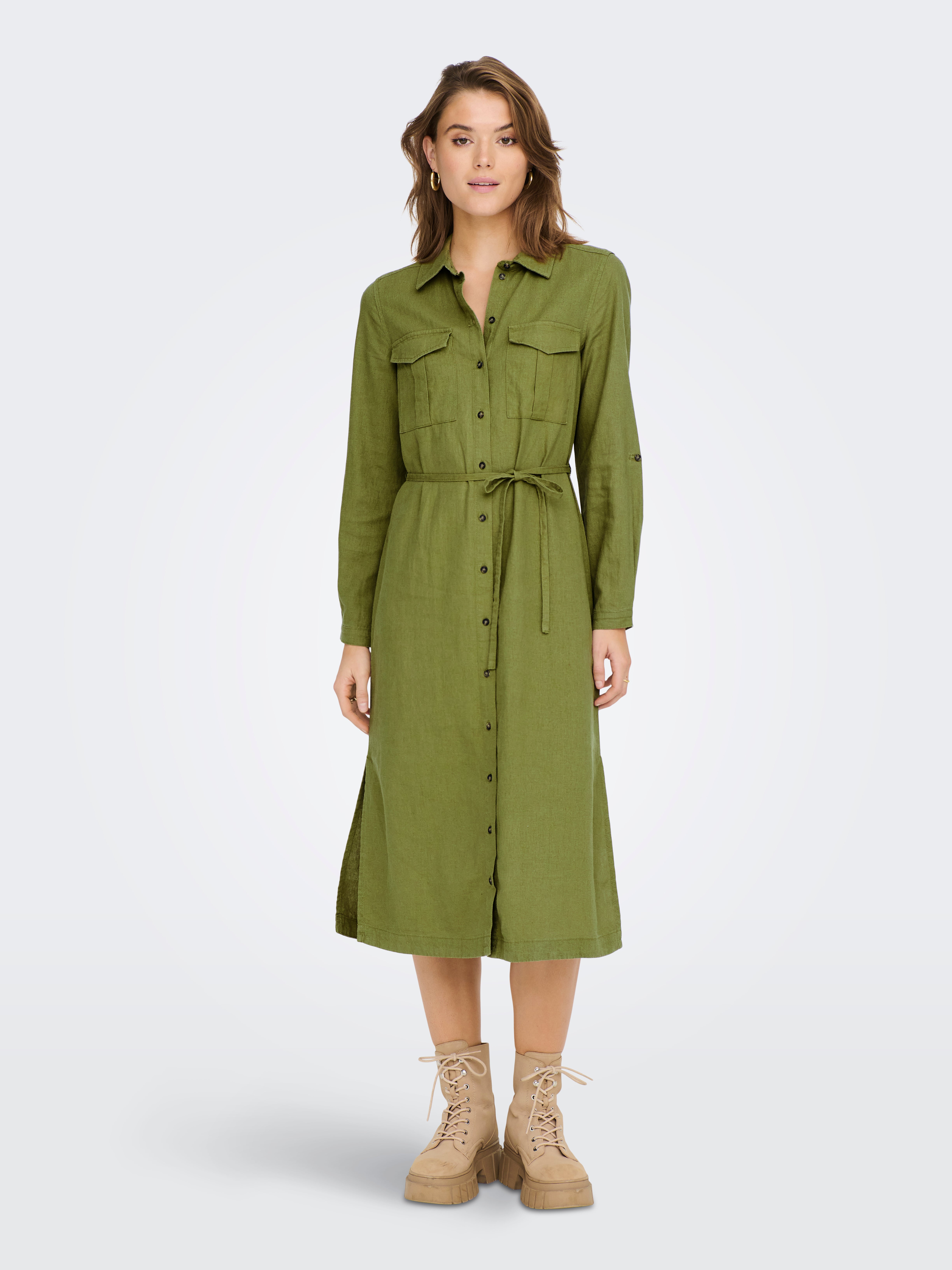 ONLCARO Langes Kleid Olive Branch