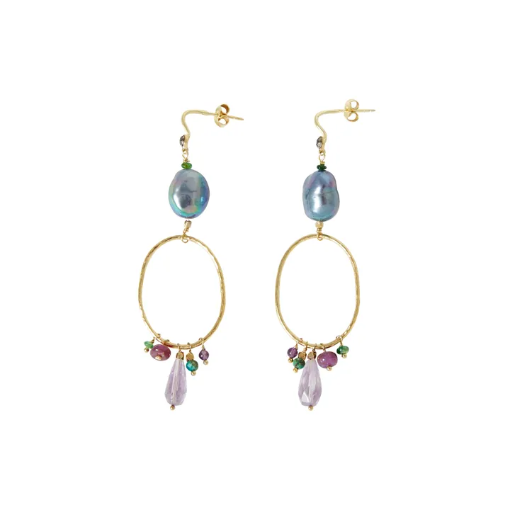 5 Octobre Boucles d'Oreilles Ama | Doré