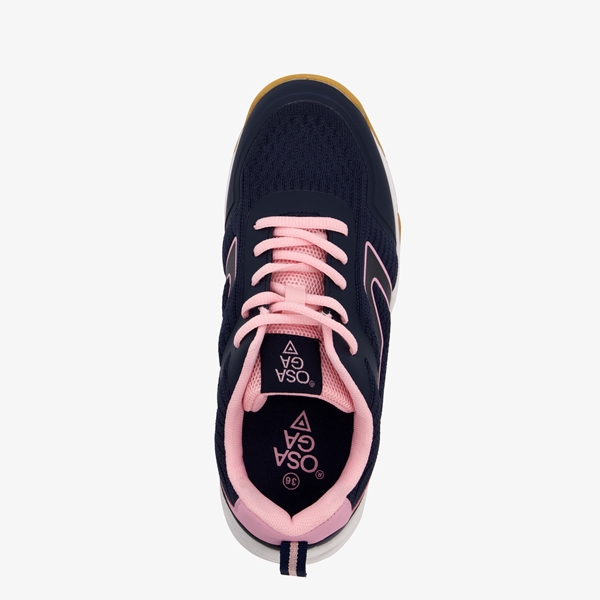 Osaga kinder zaalschoenen blauw roze