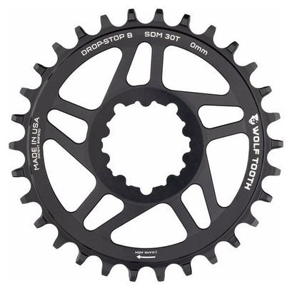 Plateau Wolf Tooth Direct Mount Sram BB30 0 mm Drop-Stop B Noir