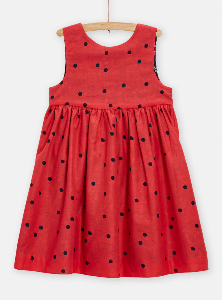 Robe réversible avec dos échancré pour fille