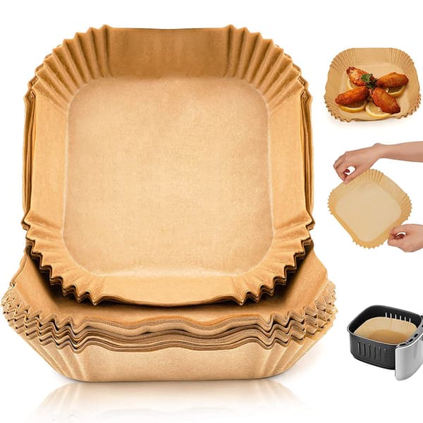 100-pakning Airfryer bakepapir 20 cm - Medium