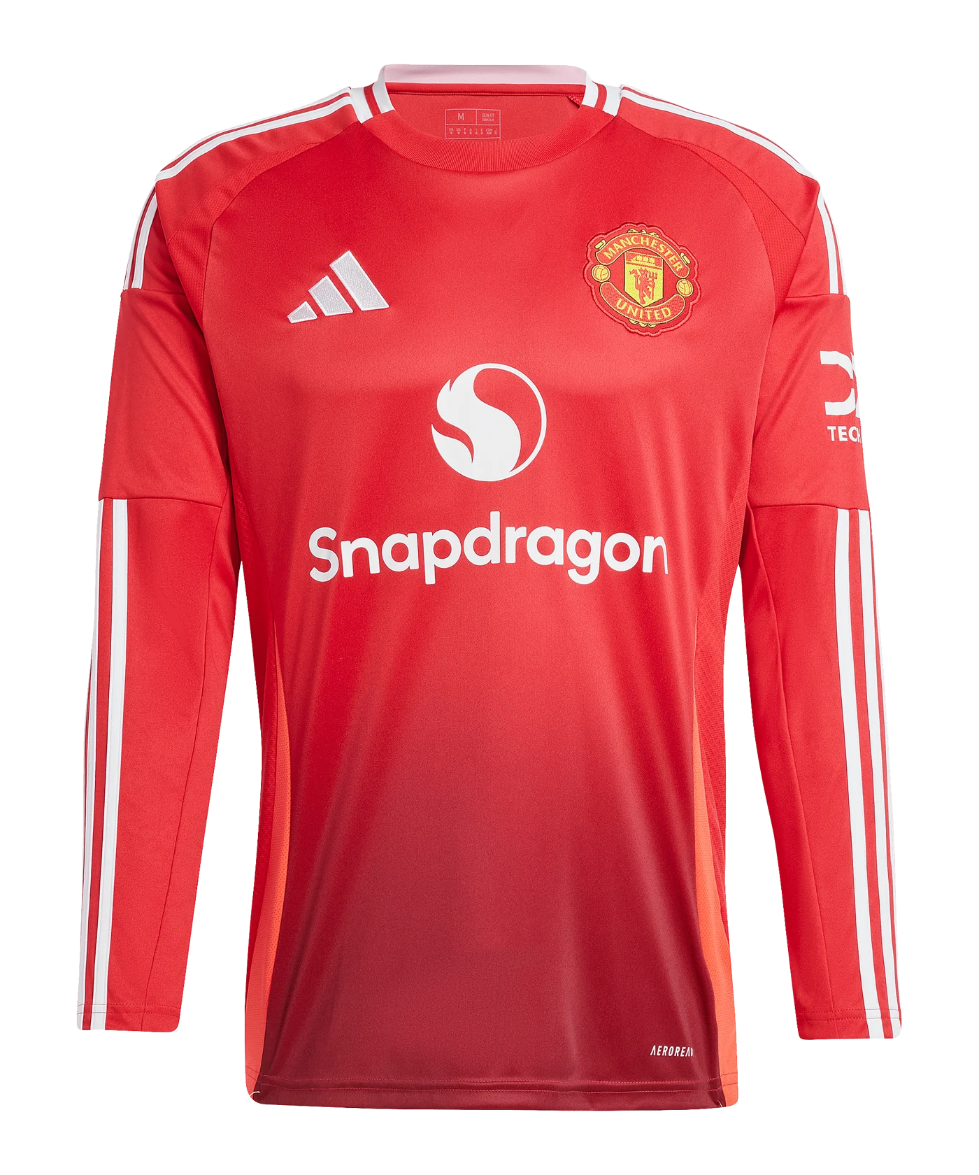 adidas Manchester United Trikot Langarm Home 2024/2025 Rot