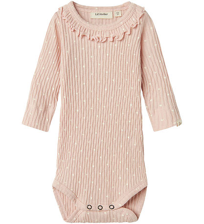 Lil' Atelier Body l/ä - Rib - NbfFiducia - Peach Peitsche