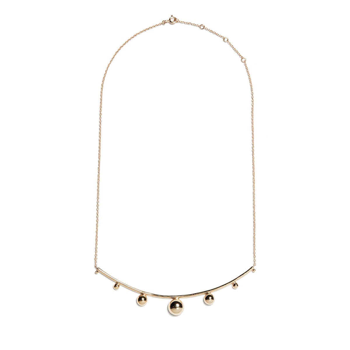 Collier grande torque plaqué or Louise