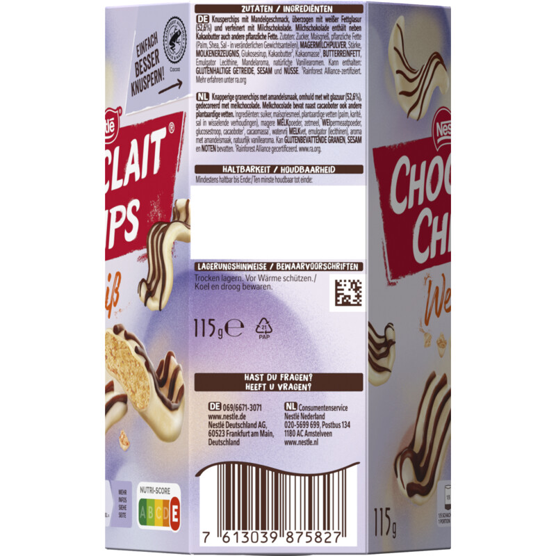 Nestlé Choclait chips white